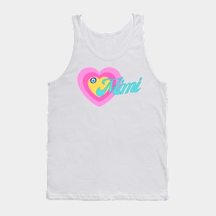 Mimi in Colorful Heart Illustration Tank Top